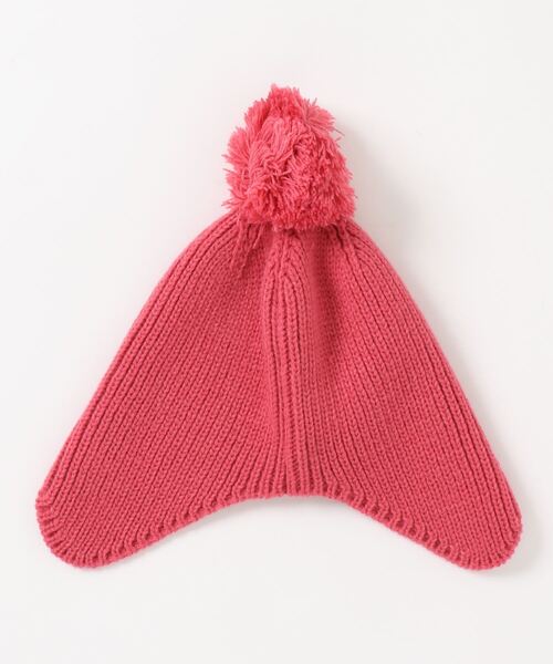 LITTLE GRIN BUDDY(リトル グリンバディ)の「【LITTLE GRIN BUDDY/リトルグリンバディ】【ベビー】耳当て付きニット帽/Baby Simply Mimi Watch(ニットキャップ/ビーニー・キッズ・ベージュ/グリーン/ピンク・50)」の6枚目の写真