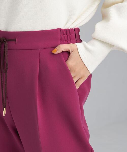 green label relaxing（グリーンレーベルリラクシング）の「トリプルクロス イージー パンツ（その他パンツ・レディース・ワインレッド/ブラック/ブラウン・38/36/40）」の11枚目の写真