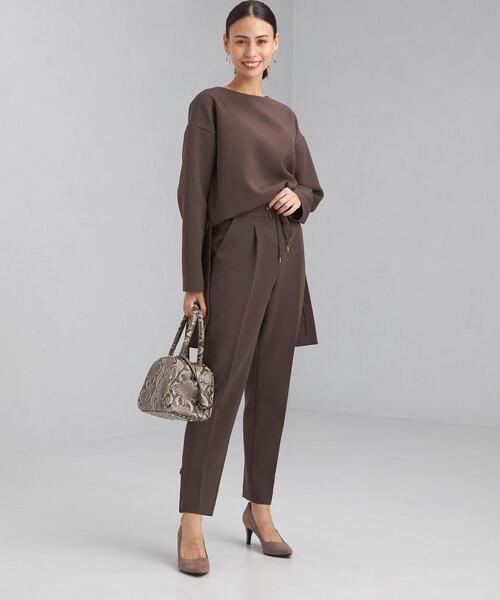 green label relaxing（グリーンレーベルリラクシング）の「トリプルクロス イージー パンツ（その他パンツ・レディース・ワインレッド/ブラック/ブラウン・38/36/40）」の16枚目の写真