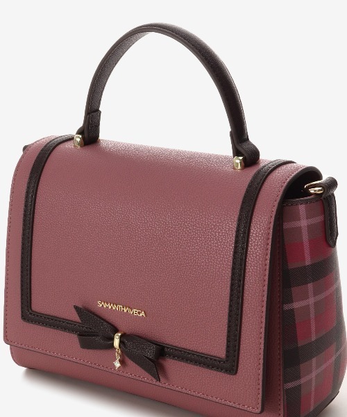 バッグチェックショコラリボンショルダー ショルダーバッグ Samanthavega サマンサベガ のファッション