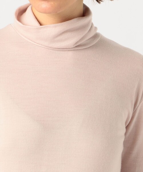 TOMORROWLAND (トゥモローランド)の「ウールジャージー タートルネックプルオーバー(Tシャツ/カットソー・レディース・ネイビー/ボルドー/ライトピンク・S)」の9枚目の写真