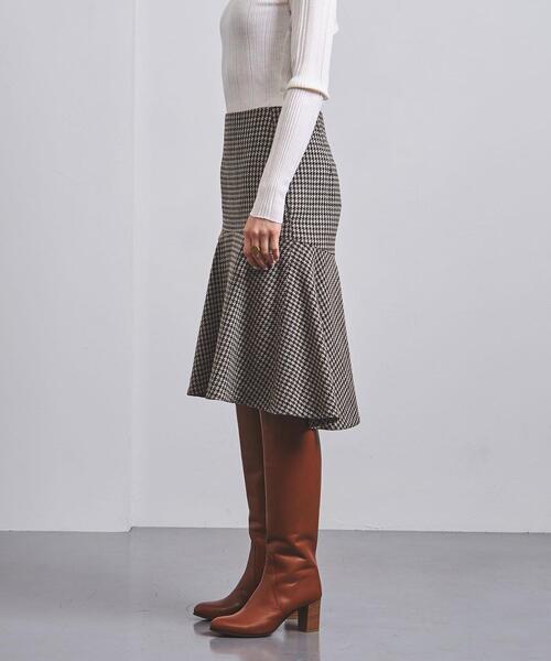 MADISON BLUE（マディソンブルー）の「＜MADISON BLUE（マディソンブルー）＞チェック フレアスカート ■■■（スカート・レディース・モカ・02/01）」の3枚目の写真