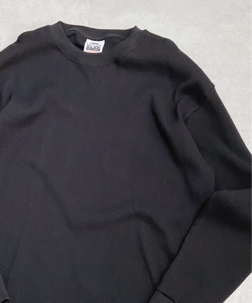 PRO CLUB （プロクラブ）の「PRO CLUB (プロクラブ) / ヘビーウェイト サーマル ワッフル ロンT 8.1オンス / Heavyweight Cotton Long Sleeve Thermal Top（Tシャツ/カットソー・メンズ・ホワイト/ブラック/ベージュ/グレー/チャコールグレー/ネイビー/ブラウン・L/XL/M/XXL/3XL）」の13枚目の写真