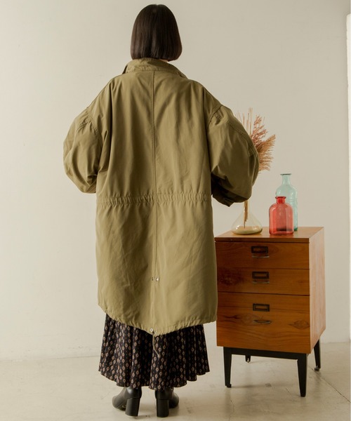 ANGIE（アンジー）の「３WAY M-65 モッズコート（モッズコート・レディース・カーキ/スミクロ/ベージュ・FREE）」の13枚目の写真