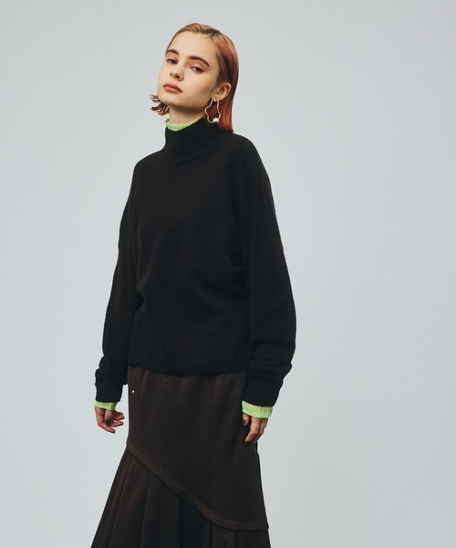 カシミヤ混パフォームハイネックニット（ニット/セーター）｜UNITED