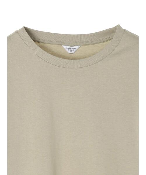 AMERICAN HOLIC（アメリカンホリック）の「★コクーンカットプルオーバー（Tシャツ/カットソー・レディース・モカ/オフホワイト/ライトカーキ/ブルー/ブラック・L/S/M）」の16枚目の写真