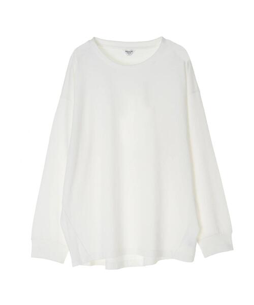 AMERICAN HOLIC（アメリカンホリック）の「★コクーンカットプルオーバー（Tシャツ/カットソー・レディース・モカ/オフホワイト/ライトカーキ/ブルー/ブラック・L/S/M）」の19枚目の写真