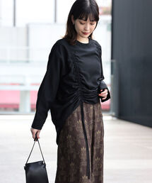 Ray BEAMS | Ray BEAMS / ドロスト ギャザー ブラウス(シャツ/ブラウス)