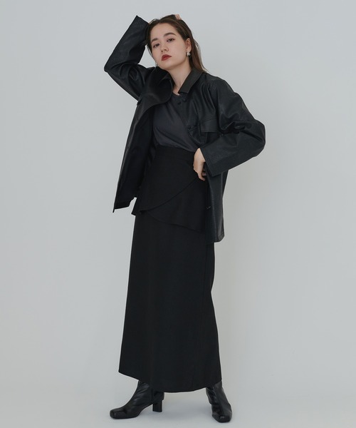 TINA：JOJUN（ティーナジョジュン）の「チューリップ スカート TINA：JOJUN（スカート・レディース・ブラック/ダークブラウン/グレイッシュベージュ・S/M）」の22枚目の写真