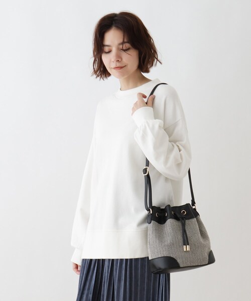 DRESKIP（ドレスキップ）の「◆ジャカード口絞りショルダー（ショルダーバッグ・レディース・ブラック系4/ブラウン系5/ブラウン系6・00）」の7枚目の写真