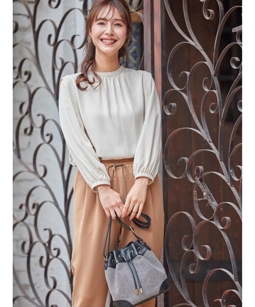 DRESKIP（ドレスキップ）の「◆ジャカード口絞りショルダー（ショルダーバッグ・レディース・ブラック系4/ブラウン系5/ブラウン系6・00）」の12枚目の写真