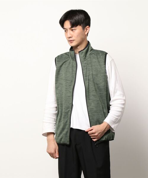 STYLEBLOCK（スタイルブロック）の「防風フリースボンディングベスト（ベスト・メンズ・レッド/ブラック/イエロー/カーキ/ミックスグレー・L/M）」の4枚目の写真