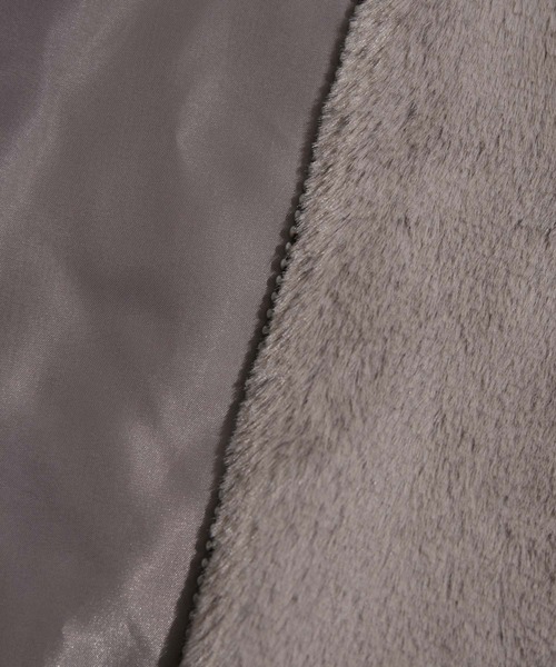 vis-`a-vis（ビサビ）の「【WEB限定】ふわっとボリューミー、フード付きファーブルゾン（ブルゾン・レディース・キナリ/ブラウン/ベージュ・FREE）」の9枚目の写真