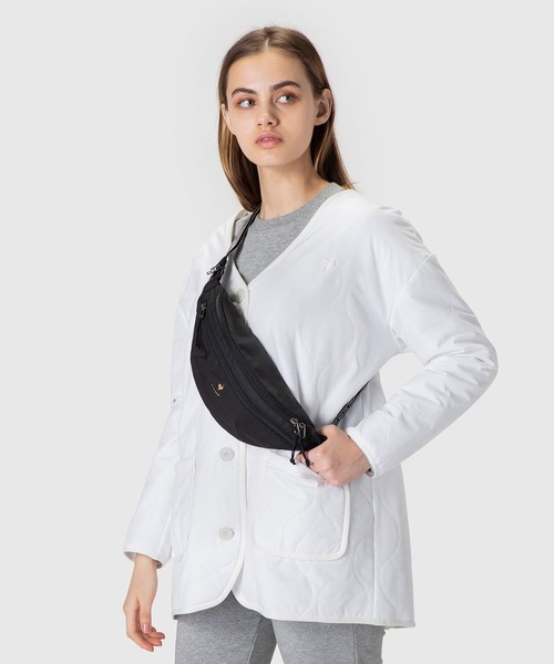 le coq sportif(ルコックスポルティフ)の「スポーツ メンズ レディース ユニセックス ボディバッグ 小物 バッグ アクセサリー カジュアル トレーニングウエア スポーツウエア(ボディバッグ/ウエストポーチ・メンズ・ベージュ/ブラック・F)」の3枚目の写真