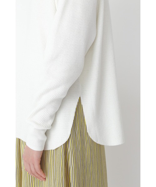 human woman（ヒューマンウーマン）の「◆サーマルニットプルオーバー（ニット/セーター・レディース・ホワイト/ライトグリーン・MEDIUM）」の5枚目の写真
