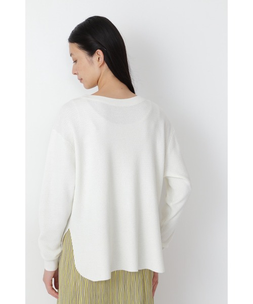 human woman（ヒューマンウーマン）の「◆サーマルニットプルオーバー（ニット/セーター・レディース・ホワイト/ライトグリーン・MEDIUM）」の12枚目の写真