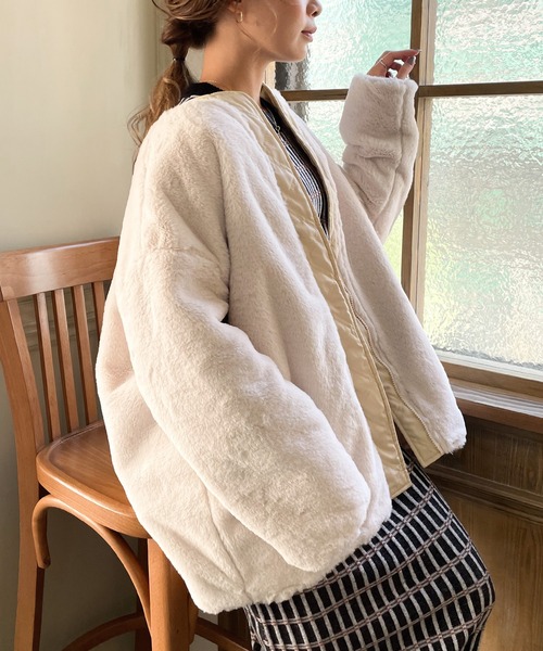 JUNOAH - ジュノア リバーシブル キルティングジャケット JUNOAH（ジュノア）の「リバーシブルキルティングジャケット