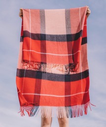 elegancese | 【elegancese】check wave ピュアカシミヤ100% チェックマフラー EL03/エレガンセーゼ/カシミア(マフラー)