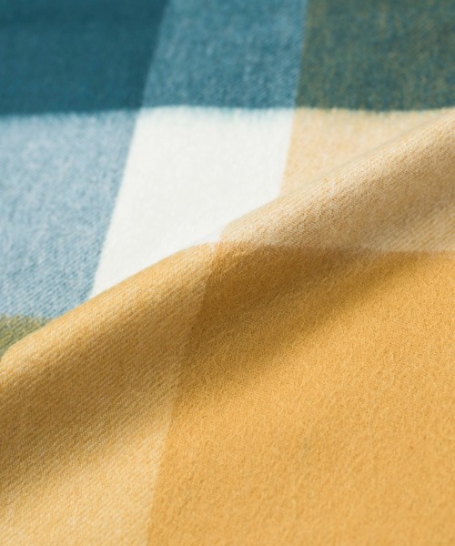 elegancese（エレガンセーゼ）の「【elegancese】check wave British Garden ピュアカシミヤ100%チェックマフラー pure cashmere EL03 エレガンセーゼ カシミア（マフラー・レディース・ホワイト/ブラック/グレー/レッド/イエロー/ブラウン/ブルー/グリーン・FREE）」の21枚目の写真