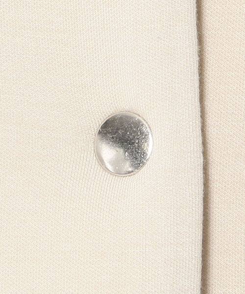 SUGAR ROSE(シュガーローズ)の「SUGAR ROSE/シュガーローズ/ボンディングミディ丈コート(ノーカラージャケット・レディース・ブラック/ベージュ/グレー/ピンク・FREE)」の13枚目の写真