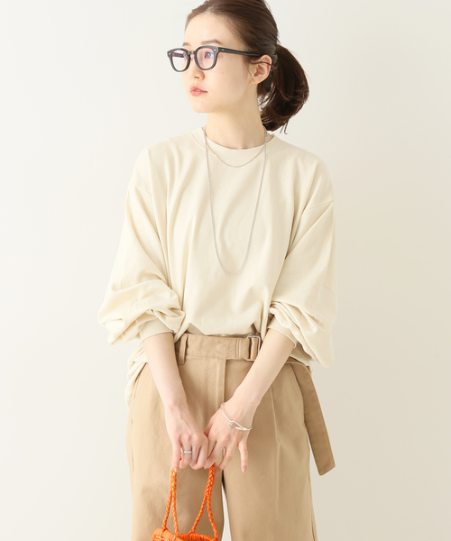 イエナカットソー セール】ミニ裏毛ボリュームスリーブプルオーバー◇（Tシャツ