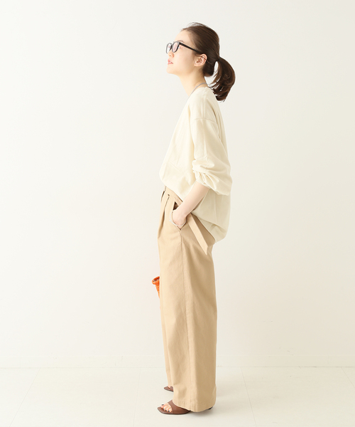 IENA(イエナ)の「ミニ裏毛ボリュームスリーブプルオーバー◆(Tシャツ/カットソー・レディース・ライトグレー/ブラック/アイボリー・FREE)」の6枚目の写真