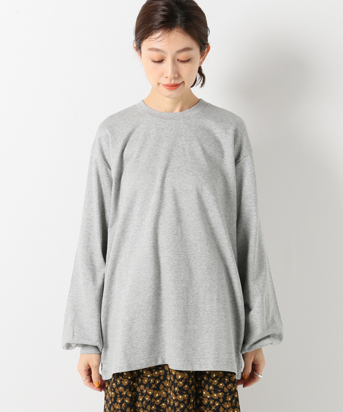 IENA(イエナ)の「ミニ裏毛ボリュームスリーブプルオーバー◆(Tシャツ/カットソー・レディース・ライトグレー/ブラック/アイボリー・FREE)」の15枚目の写真