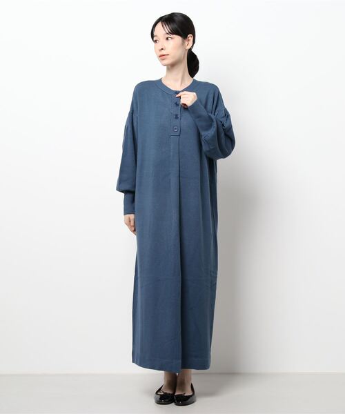 LOWRYS FARM(ローリーズファーム)の「2WAYヘンリーニットワンピース 216048(ワンピース・レディース・ブラック/ブラウン/ブルー/アイボリー・FREE)」の10枚目の写真