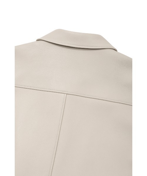 VIVASTUDIO（ビバスタジオ）の「NEW OVER FIT SINGLE RIDERS JACKET（ライダースジャケット・メンズ・アイボリー/ブラック・MEDIUM/LARGE）」の20枚目の写真