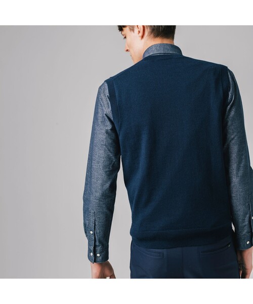 LACOSTE（ラコステ）の「Karl Karl(R)Vネックニットベスト（ベスト・メンズ・ブラック/グレー/ネイビー・3/4/2/5）」の11枚目の写真