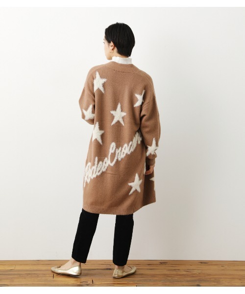 Rodeo Crowns（ロデオクラウンズ）の「【WEB限定】STARﾛﾝｸﾞﾆｯﾄｶｰﾃﾞｨｶﾞﾝ（カーディガン/ボレロ・レディース・ブラック/ベージュ/ネイビー・FREE）」の15枚目の写真