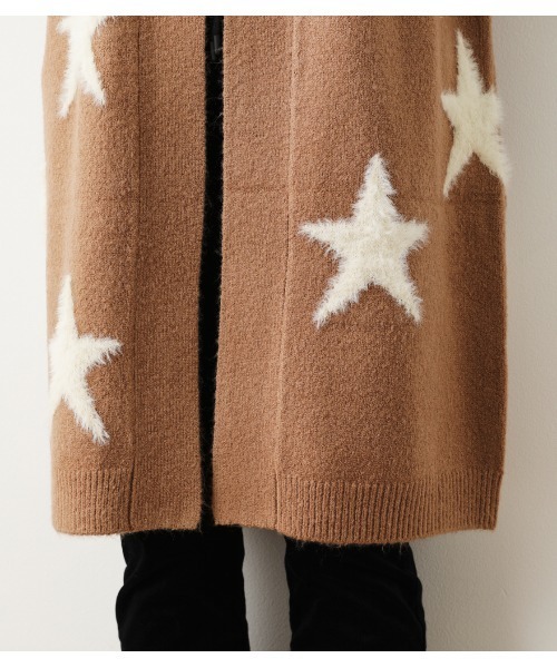 Rodeo Crowns（ロデオクラウンズ）の「【WEB限定】STARﾛﾝｸﾞﾆｯﾄｶｰﾃﾞｨｶﾞﾝ（カーディガン/ボレロ・レディース・ブラック/ベージュ/ネイビー・FREE）」の11枚目の写真