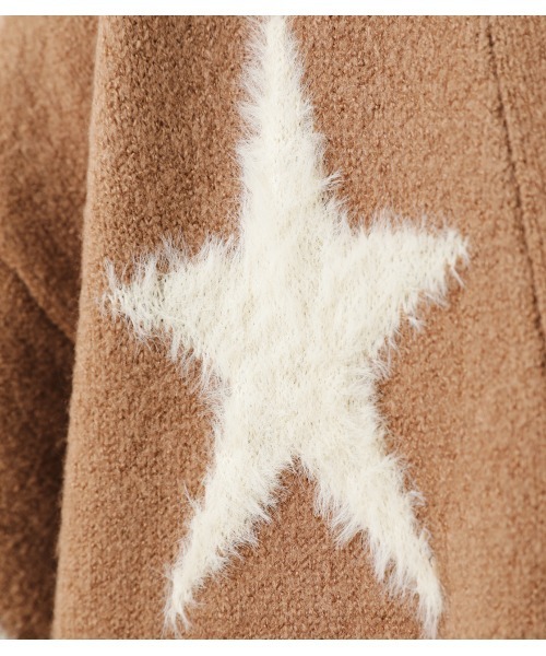 Rodeo Crowns（ロデオクラウンズ）の「【WEB限定】STARﾛﾝｸﾞﾆｯﾄｶｰﾃﾞｨｶﾞﾝ（カーディガン/ボレロ・レディース・ブラック/ベージュ/ネイビー・FREE）」の10枚目の写真