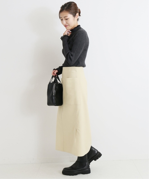 セール】《追加》ファインウールレースツキハイネックリブプルオーバー  