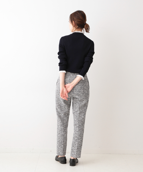 IENA(イエナ)の「《追加》ファインウールレースツキハイネックリブプルオーバー◆(ニット/セーター・レディース・ホワイト系/チャコールグレー/ネイビー・FREE)」の21枚目の写真