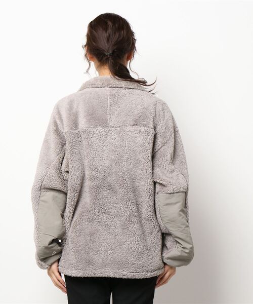 GERRY(ジェリー)の「【GERRY/ジェリー】ボアハーフジャケット(ブルゾン・レディース・グレー/オフホワイト/ブラック・SMALL)」の6枚目の写真