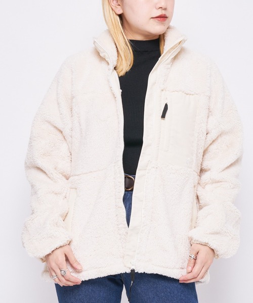 GERRY(ジェリー)の「【GERRY/ジェリー】ボアハーフジャケット(ブルゾン・レディース・グレー/オフホワイト/ブラック・SMALL)」の2枚目の写真