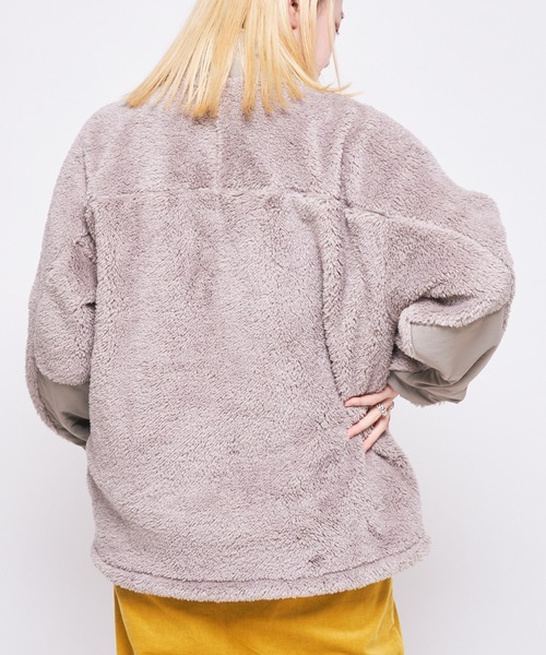 GERRY(ジェリー)の「【GERRY/ジェリー】ボアハーフジャケット(ブルゾン・レディース・グレー/オフホワイト/ブラック・SMALL)」の9枚目の写真