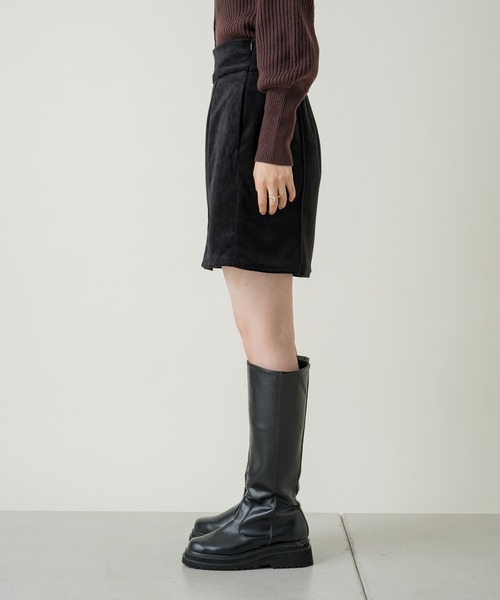 Kastane（カスタネ）の「ベロアミニスカート（スカート・レディース・ブラック/ブラウン・FREE）」の5枚目の写真