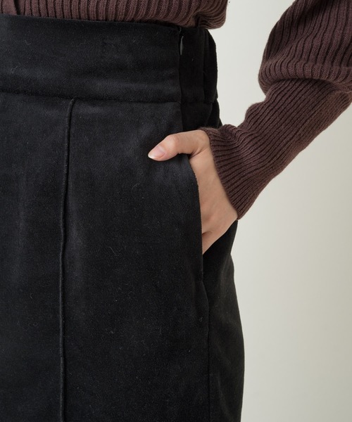 Kastane（カスタネ）の「ベロアミニスカート（スカート・レディース・ブラック/ブラウン・FREE）」の11枚目の写真