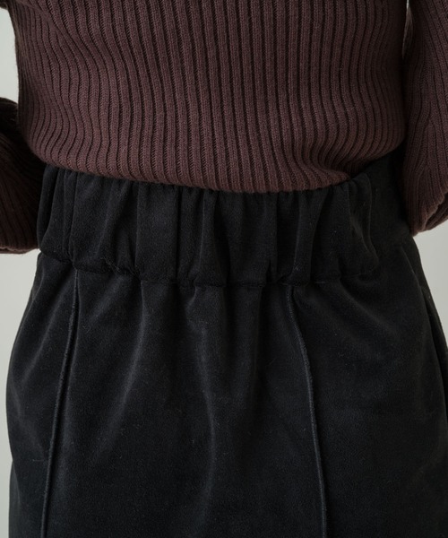 Kastane（カスタネ）の「ベロアミニスカート（スカート・レディース・ブラック/ブラウン・FREE）」の4枚目の写真