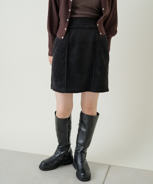 Kastane（カスタネ）の「ベロアミニスカート（スカート・レディース・ブラック/ブラウン・FREE）」の9枚目の写真