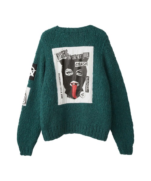 HYSTERIC GLAMOUR（ヒステリックグラマー）の「SOLID SLIDE プルオーバー（ニット/セーター・レディース・ブラック/グリーン/レッド・FREE）」の8枚目の写真
