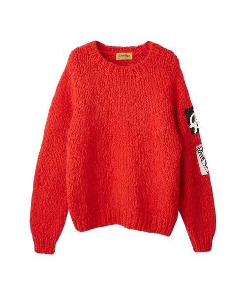 HYSTERIC GLAMOUR（ヒステリックグラマー）の「SOLID SLIDE プルオーバー（ニット/セーター・レディース・ブラック/グリーン/レッド・FREE）」の5枚目の写真
