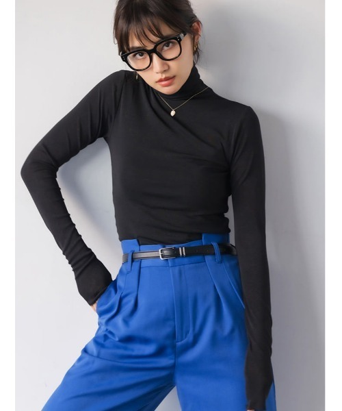 fifth（フィフス）の「ハイウエストタックワイドパンツ（その他パンツ・レディース・ブラック/キャメル/ホワイト/グレー/ブルー・SMALL/MEDIUM）」の9枚目の写真