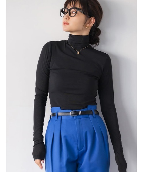 fifth（フィフス）の「ハイウエストタックワイドパンツ（その他パンツ・レディース・ブラック/キャメル/ホワイト/グレー/ブルー・SMALL/MEDIUM）」の10枚目の写真