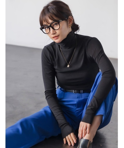 fifth（フィフス）の「ハイウエストタックワイドパンツ（その他パンツ・レディース・ブラック/キャメル/ホワイト/グレー/ブルー・SMALL/MEDIUM）」の13枚目の写真