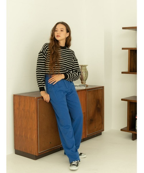 fifth（フィフス）の「ハイウエストタックワイドパンツ（その他パンツ・レディース・ブラック/キャメル/ホワイト/グレー/ブルー・SMALL/MEDIUM）」の14枚目の写真