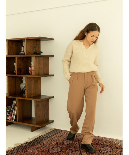 fifth（フィフス）の「ハイウエストタックワイドパンツ（その他パンツ・レディース・ブラック/キャメル/ホワイト/グレー/ブルー・SMALL/MEDIUM）」の20枚目の写真