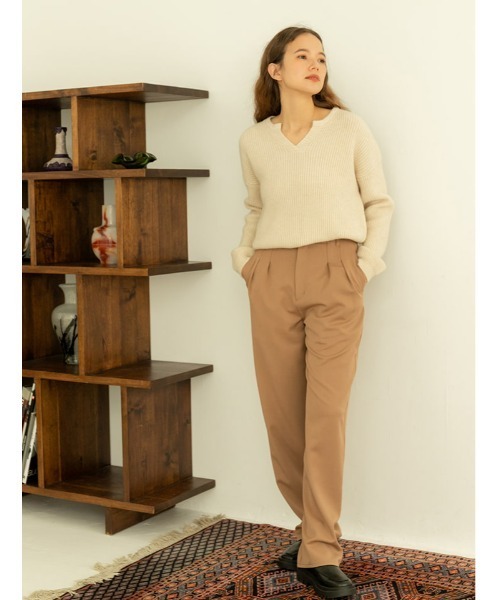 fifth（フィフス）の「ハイウエストタックワイドパンツ（その他パンツ・レディース・ブラック/キャメル/ホワイト/グレー/ブルー・SMALL/MEDIUM）」の21枚目の写真